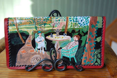 Tea in the Garden Matisse Checkbook Cover