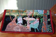 Tea in the Garden Matisse Checkbook Cover