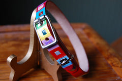 Colored Squares Dog Collar