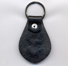 Frida Kahlo hand painted leather key fob
