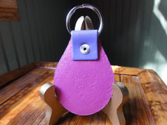 Sacred Heart leather Key Fob