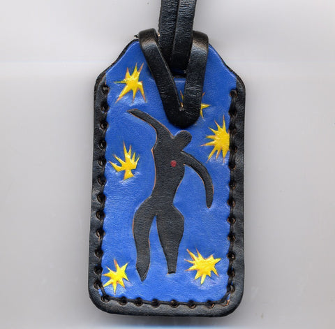 Matisse Icarus leather luggage tag