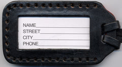 Matisse Icarus leather luggage tag