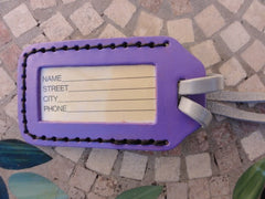 Mola Cat leather Luggage Tab