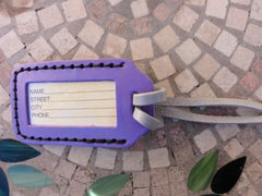 Mola Cat leather Luggage Tab