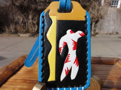 Matisse "le clown"  leather Luggage Tag