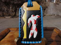 Matisse "le clown"  leather Luggage Tag