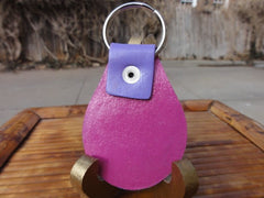 Stripped Cat leather Luggage Tag