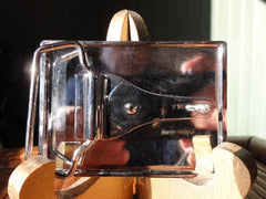 Stripped Cat leather Belt Buckle