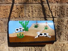 Purse with Running Rabbits