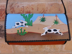 Purse with Running Rabbits