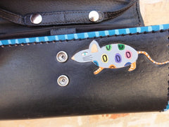Mola Cat leather Purse