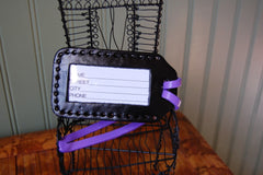 Red Chili leather Luggage Tag