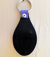 Day of the Dead leather Key Fob