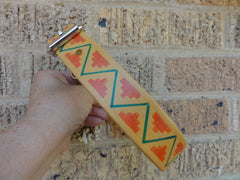 Geometric leather Dog Collar