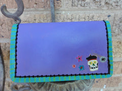 Business card case with Day of the Dead Theme