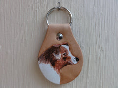 Key Fob with Australian Sheperd