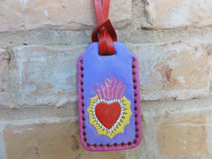 Luggage Tag with Sacred Heart