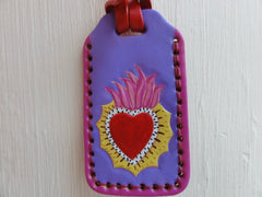 Luggage Tag with Sacred Heart