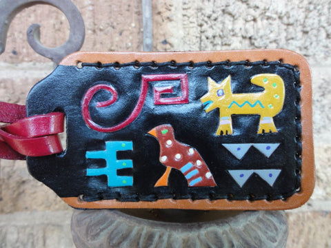 Luggage Tag with Indian Animals
