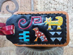 Luggage Tag with Indian Animals