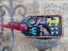 Luggage Tag with Indian Animals