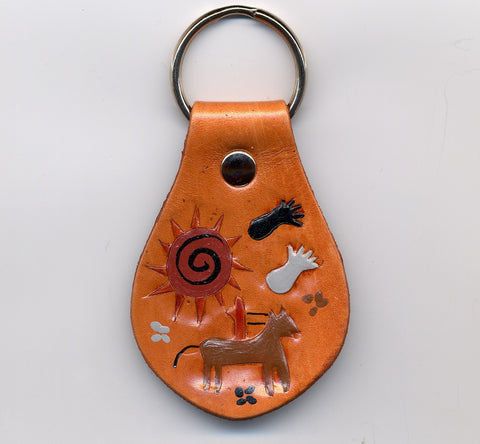 Petroglyph key fob