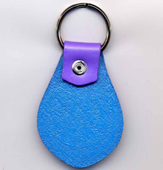 Peace Sign leather Key Fob and ID Case
