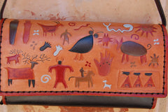 Petroglyph leather Purse