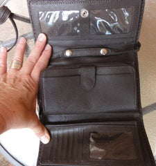 Purse with Woman Reclining on a Bench