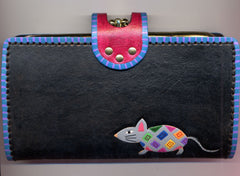 Mola Cat leather Wallet