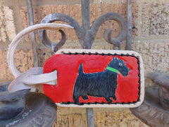 Luggage tag with Scottie Dog