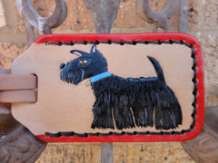 Luggage tag with Scottie Dog