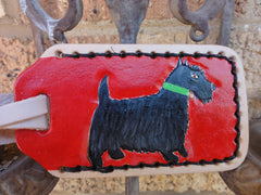Luggage tag with Scottie Dog