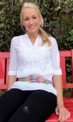 Wild Fish leather handpainted Belt