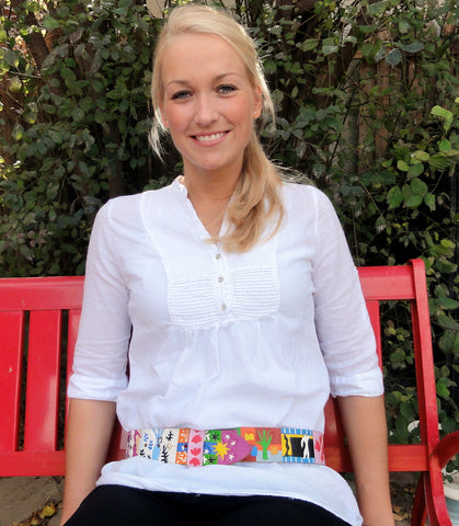 Leather Belt with Matisse Medley