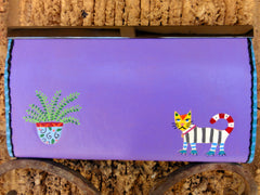 Polka Dot Cat leather Wallet