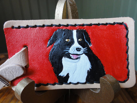 Luggage Tag with Border Collie