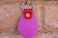 Horse Head Shot leather Key Fob