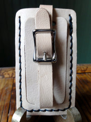 Leather Luggage Tag with Yellow Submarine