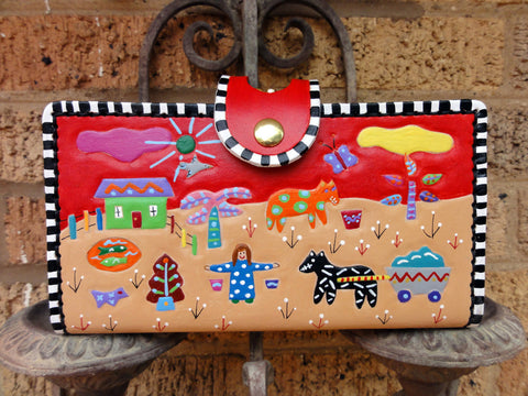 Wallet with It Takes a Village Design