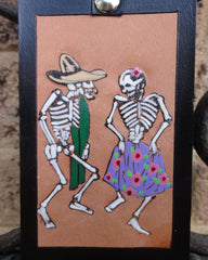 Key Fob with Day of the Dead Dancers