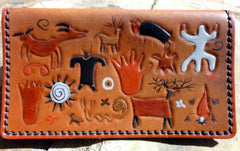 Checkbook Cover with Petroglyphs