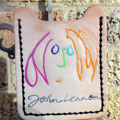 Wallet with Money Clip and John Lennon Drawing