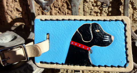 Luggage Tag with Black Lab