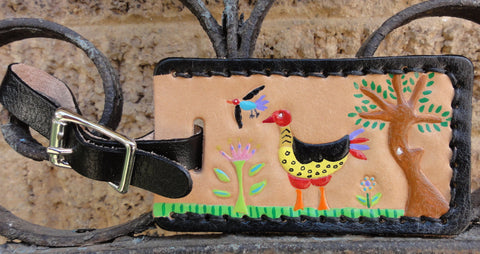 Luggage Tag with Funny Birds