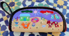 Coin Purse with It Takes a Village Design