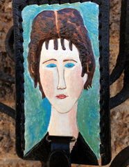 Luggage Tag with Modigliani Replica