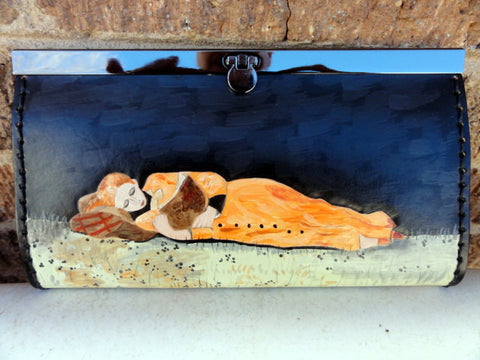 Wallet with Sleeping Woman