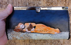 Wallet with Sleeping Woman